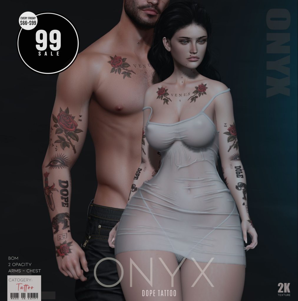 Dope Tattoo - BOM	&lt;a href=&quot;http://maps.secondlife.com/secondlife/Fallen%20Angel/114/113/22&quot; target=&quot;_blank&quot;&gt;Teleport&lt;/a&gt;