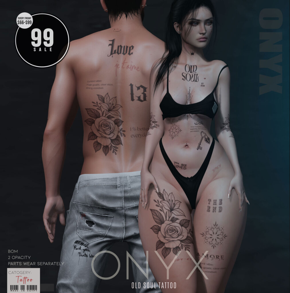Old Soul Tattoo - BOM	&lt;a href=&quot;http://maps.secondlife.com/secondlife/Fallen%20Angel/114/113/22&quot; target=&quot;_blank&quot;&gt;Teleport&lt;/a&gt;