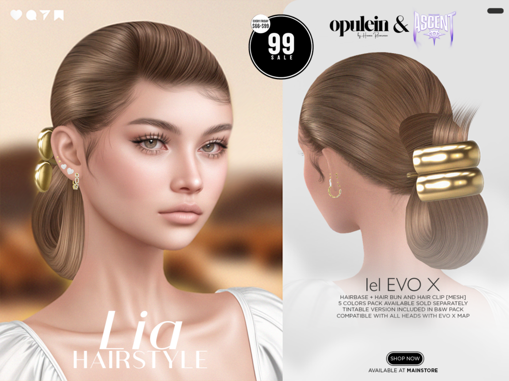 Lia Hair &amp; Hairbase - EvoX	&lt;a href=&quot;http://maps.secondlife.com/secondlife/Ice%20Cream/5/124/1002&quot; target=&quot;_blank&quot;&gt;Teleport&lt;/a&gt;