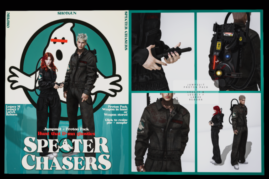 Specter Chasers - Legacy F+M/MaitreyaX/Reborn, L$399-L$599 each/L$1499 FP