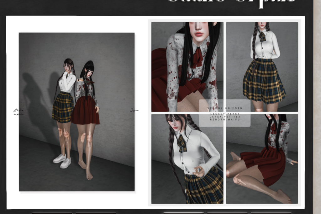 Jisoo School Uniform - Legacy/MaitreyaX/Reborn/+mods, L$699 each/L$1599 FP