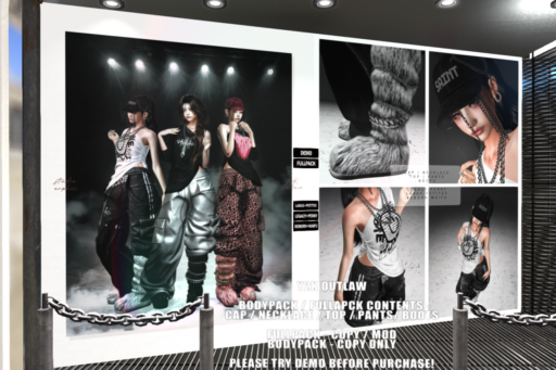 Y2K Outlaw Set - Legacy/MaitreyaX/Reborn/+mods, L$899 each/L$1799 FP