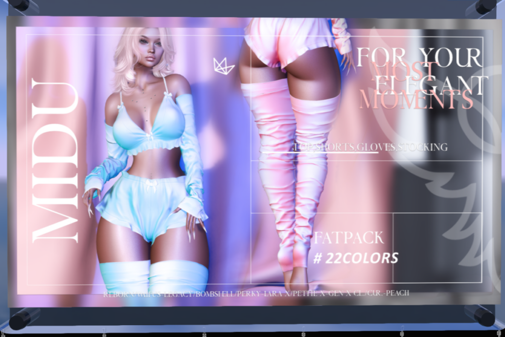 Midu Outfit - GenX/Legacy/Maitreya/Reborn/Peach/+mods, L$