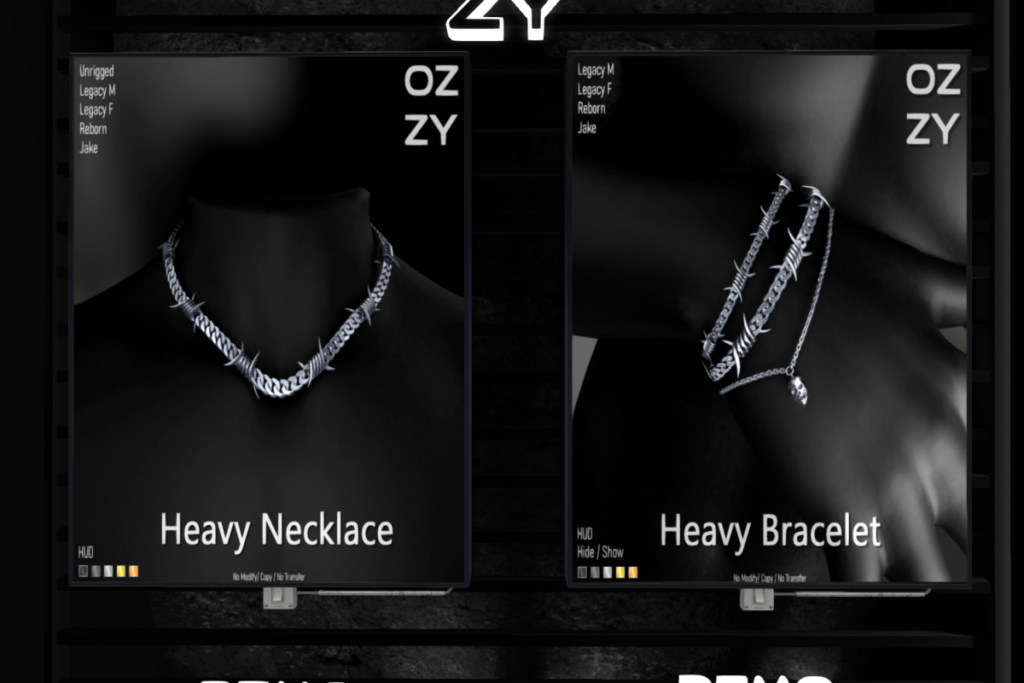 Heavy Bracelet - Jake/Legacy F+M/Reborn, L$299 | Heavy Necklace - Jake/Legacy F+M/Reborn, L$299