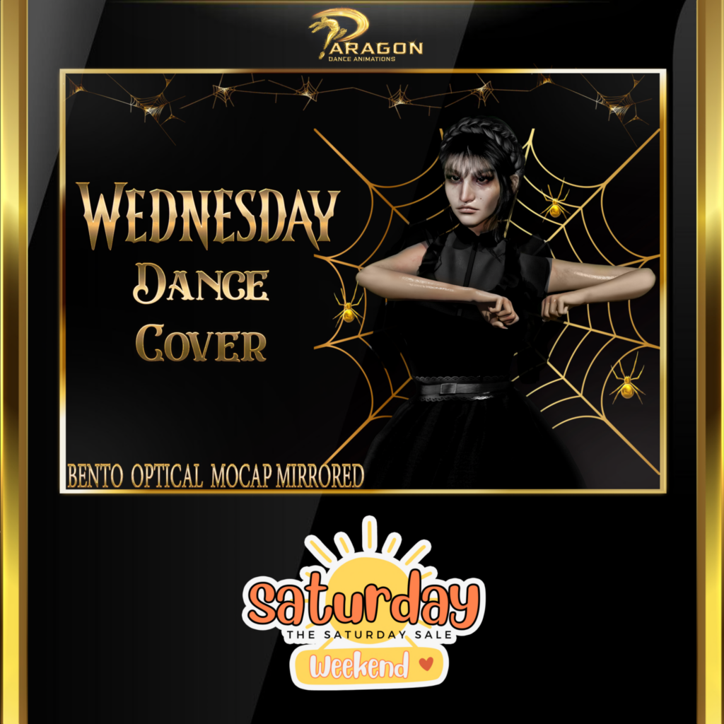 Wednesday Dance Animation	&lt;a href=&quot;http://maps.secondlife.com/secondlife/Mount%20Paragon/147/84/2089&quot; target=&quot;_blank&quot;&gt;Teleport&lt;/a&gt;