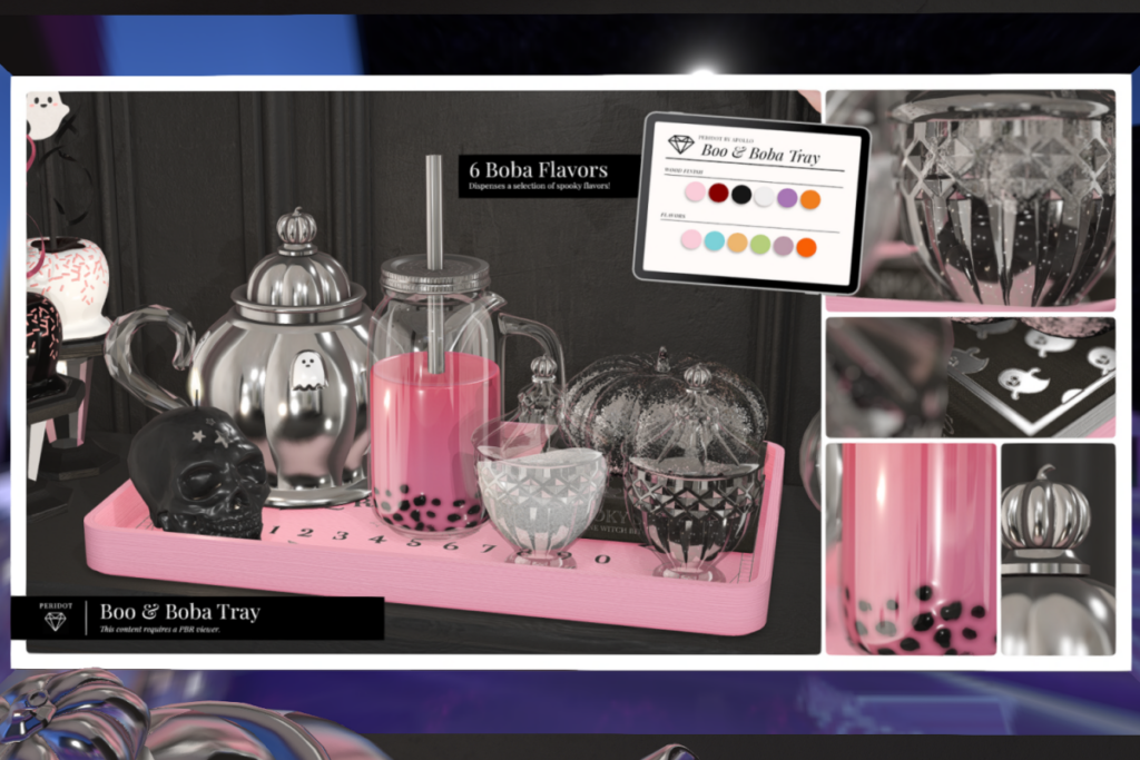 Boo &amp; Boba Tray, L$293-L$325 each