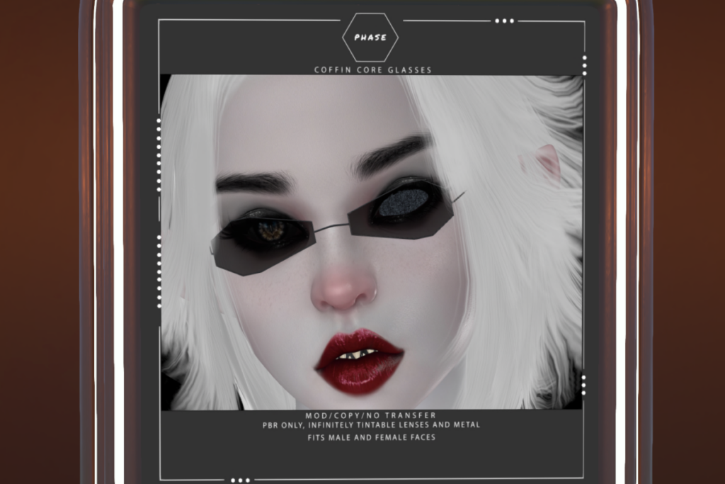 Coffin Core Glasses, L$250
