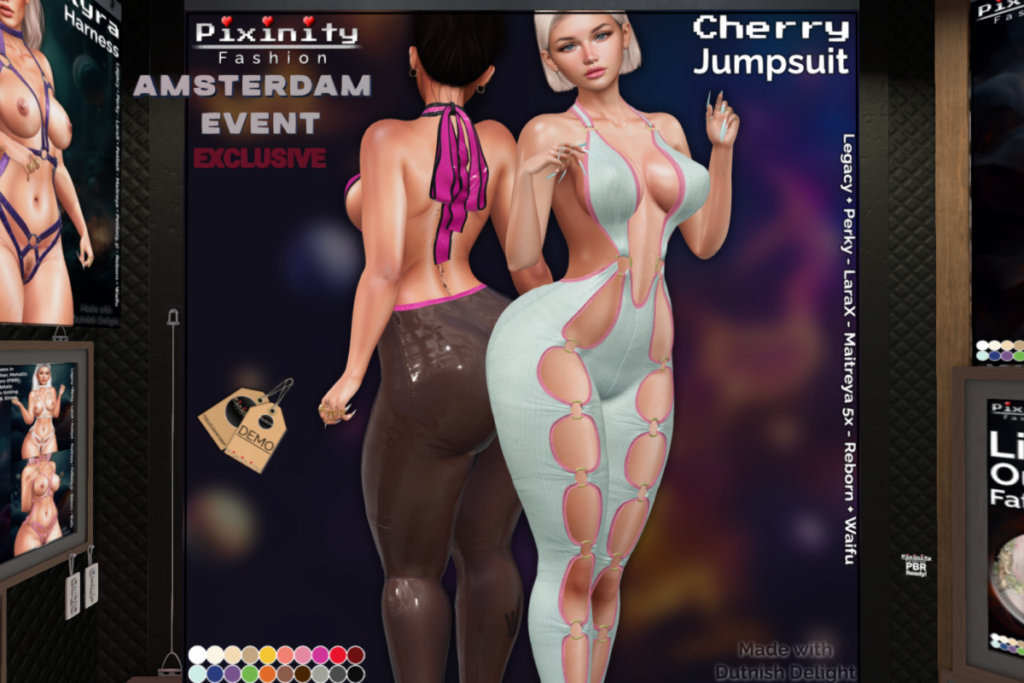 Cherry Jumpsuit - Legacy/Maitreya/Reborn/+mods, L$499 each/L$899 FP