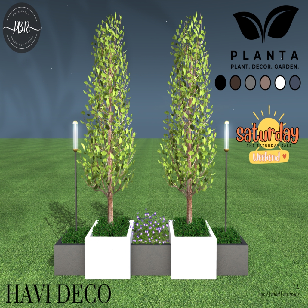 Havi Deco	&lt;a href=&quot;http://maps.secondlife.com/secondlife/lovers%20islands/199/45/23&quot; target=&quot;_blank&quot;&gt;Teleport&lt;/a&gt;
