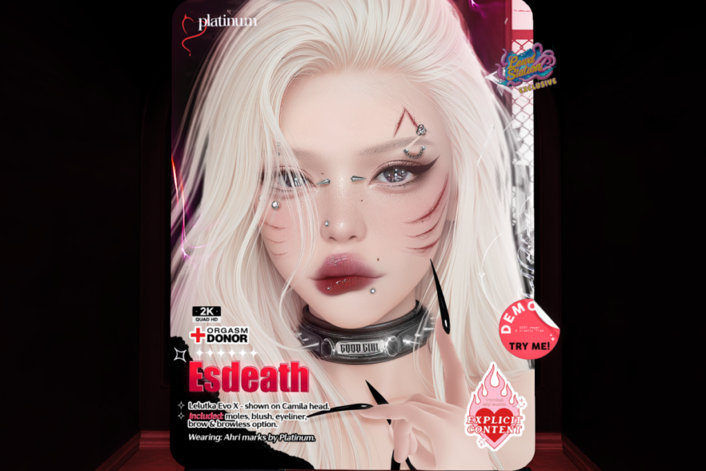 Esdeath Skin - EvoX, L$749 each/L$2499 FP