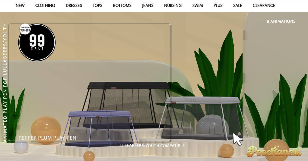 Pepper Plum Play Pen	&lt;a href=&quot;http://maps.secondlife.com/secondlife/Cloud/84/132/3937&quot; target=&quot;_blank&quot;&gt;Teleport&lt;/a&gt;