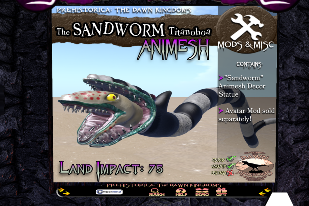 The Sandworm Tianoboa, L$