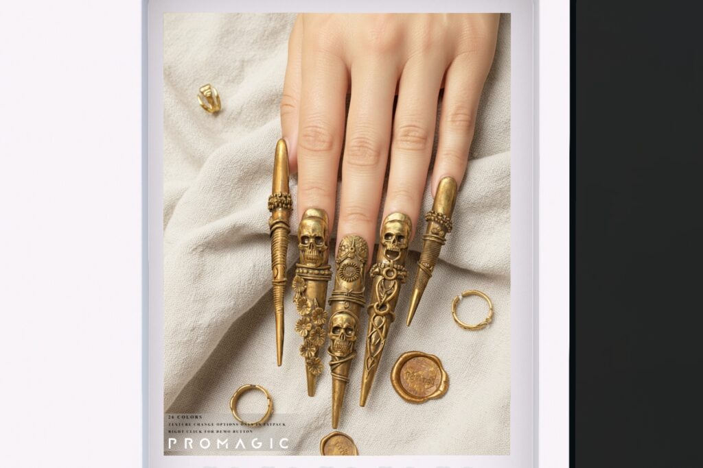 Asthi Nail Extensions - Inithium/Legacy/Maitreya/Reborn, L$255 each/L$777 FP