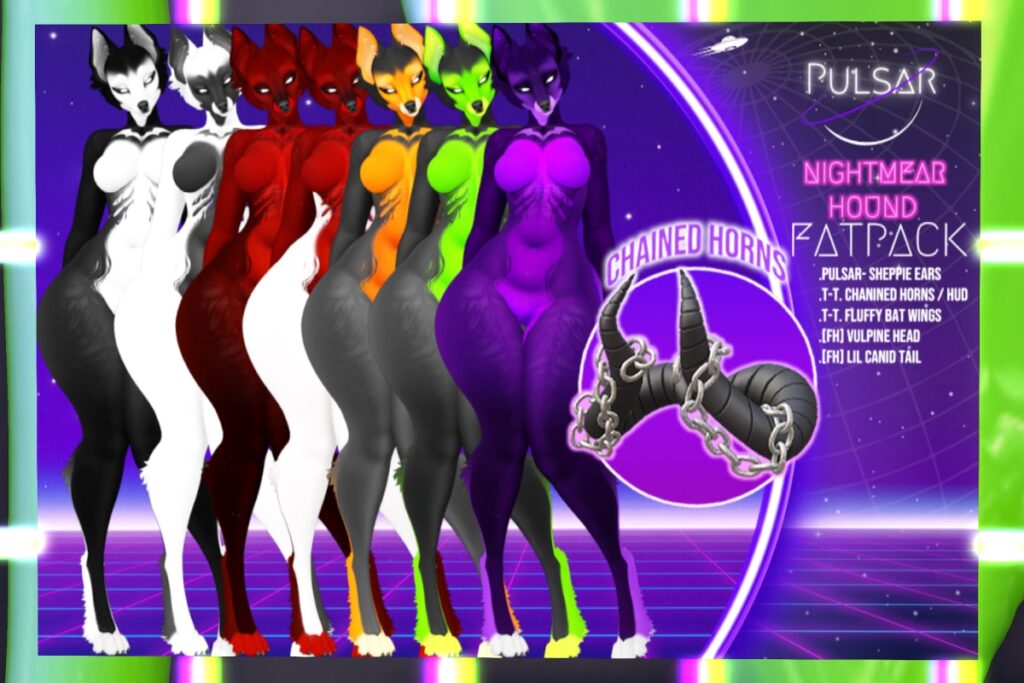 Nightmear Hound - BOM/FH Vulpine, L$600 each/L$3500 FP