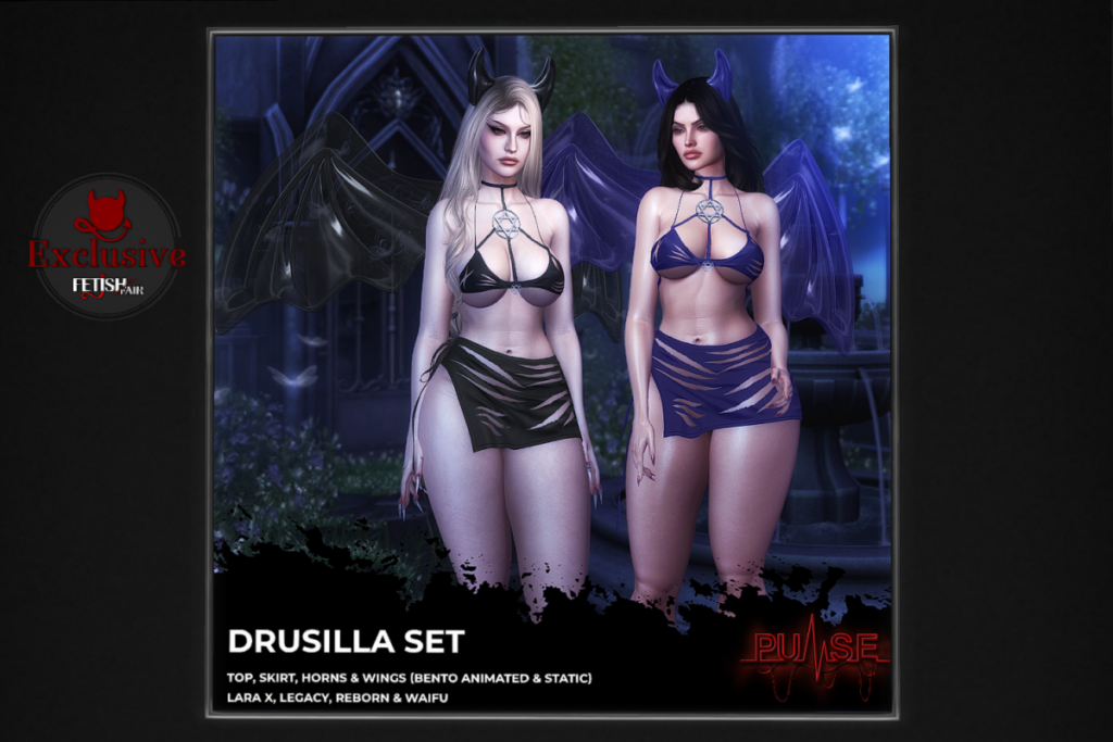 Drusilla Set - Legacy/MaitreyaX/Reborn/+mods, L$249 each/L$699 FP