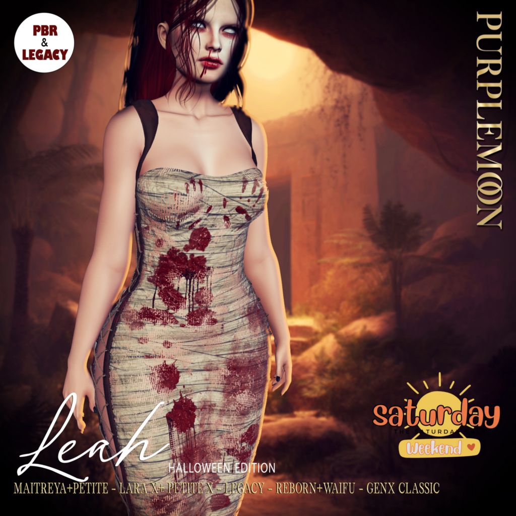 Leah Halloween Edition Dress - GenX Classic/Legacy/Maitreya/Reborn/+mods	&lt;a href=&quot;http://maps.secondlife.com/secondlife/Stellar/126/37/22&quot; target=&quot;_blank&quot;&gt;Teleport&lt;/a&gt;