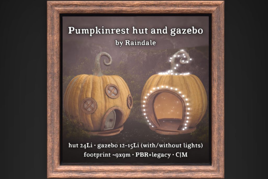 Pumpkinrest Hut &amp; Gazebo, L$50