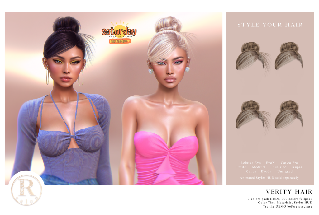 Verity Hair - Catwa/Evo/EvoX/Inithium/Genus/Reborn/Unrigged	&lt;a href=&quot;https://tinyurl.com/5y8y78hf&quot; target=&quot;_blank&quot;&gt;Marketplace Link&lt;/a&gt;