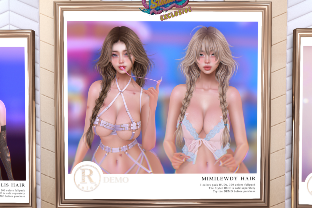 Mimilewdy Hair, L$155-L$355 each/L$955 FP