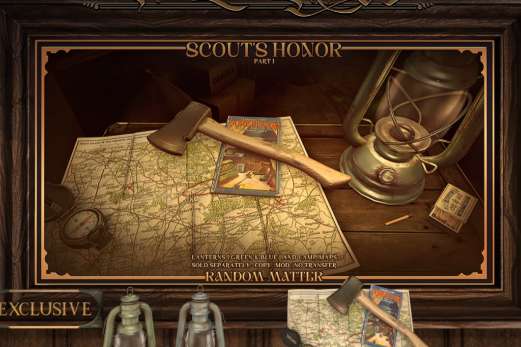 Scout&#039;s Honor Part 1 Decor, L$75-L$170 each