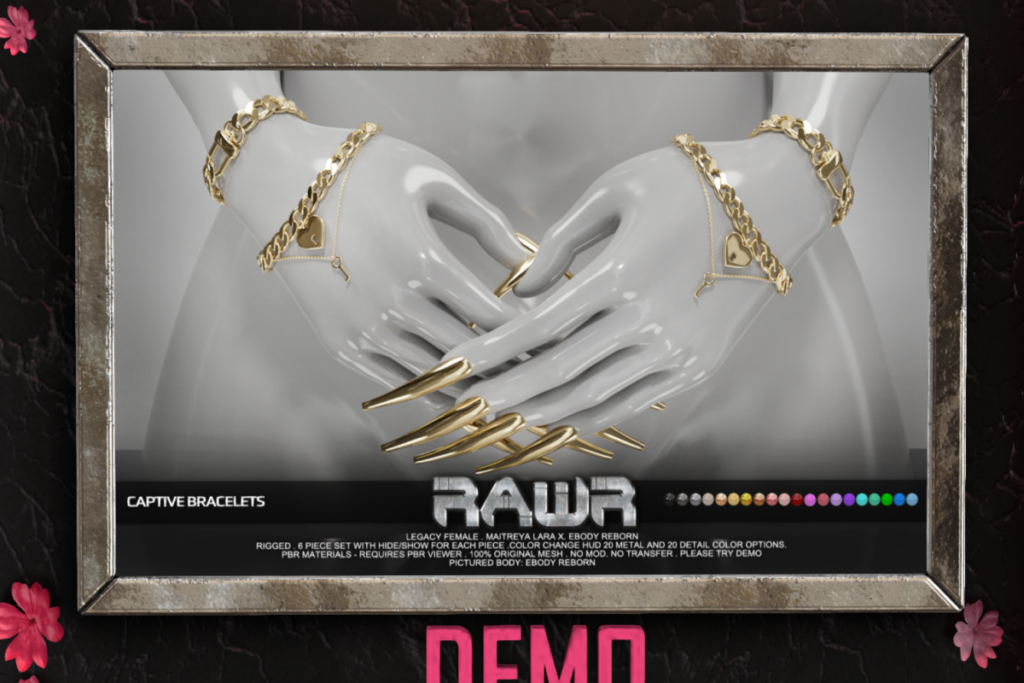Captive Bracelets - Legacy/MaitreyaX/Reborn, L$315