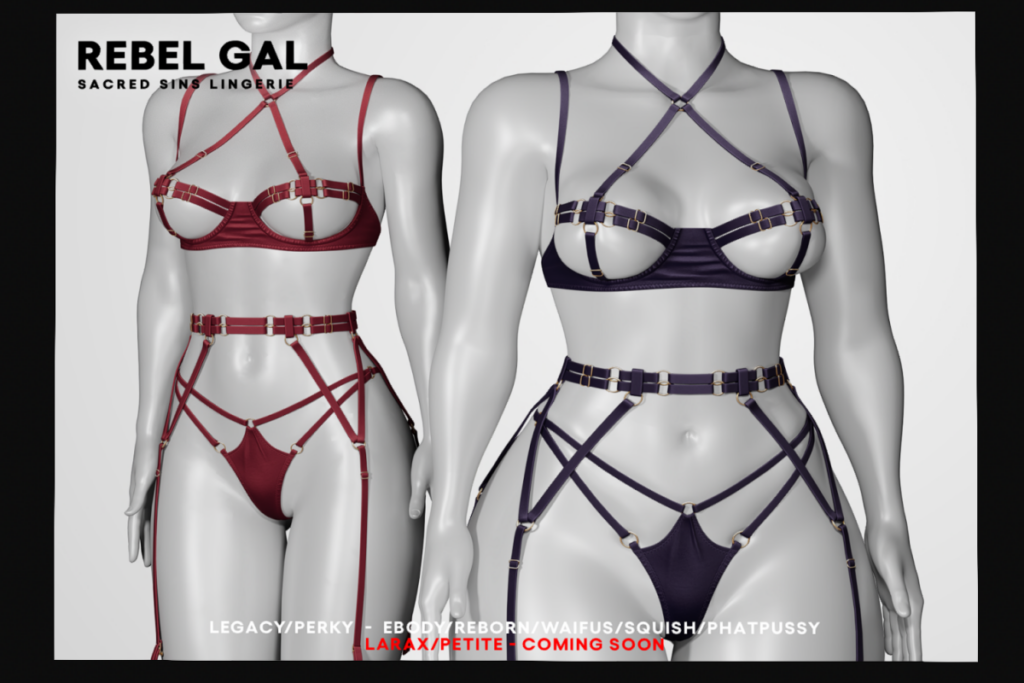Sacred Sins Lingerie - Legacy/Reborn/+mods, L$319 each/L$1299 FP