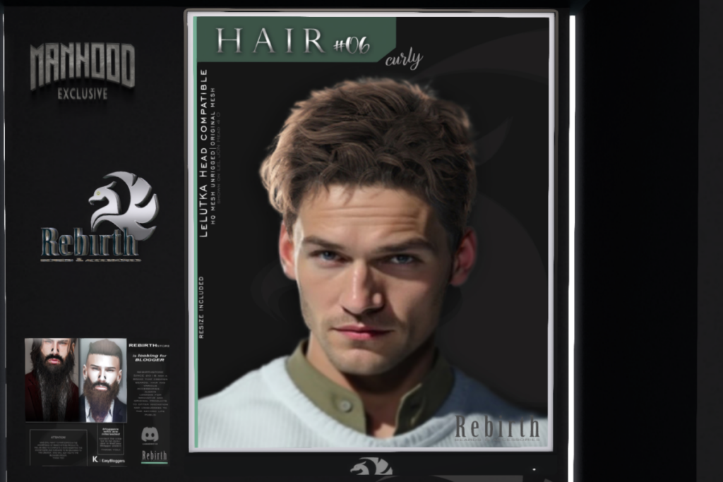 Hair #06, L$299 each/L$879 FP