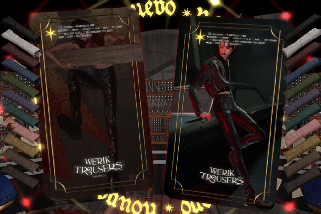 Werik Trousers - Jake/Legacy F+M/MaitreyaX/Reborn, L$350 each/L$1500 each FP