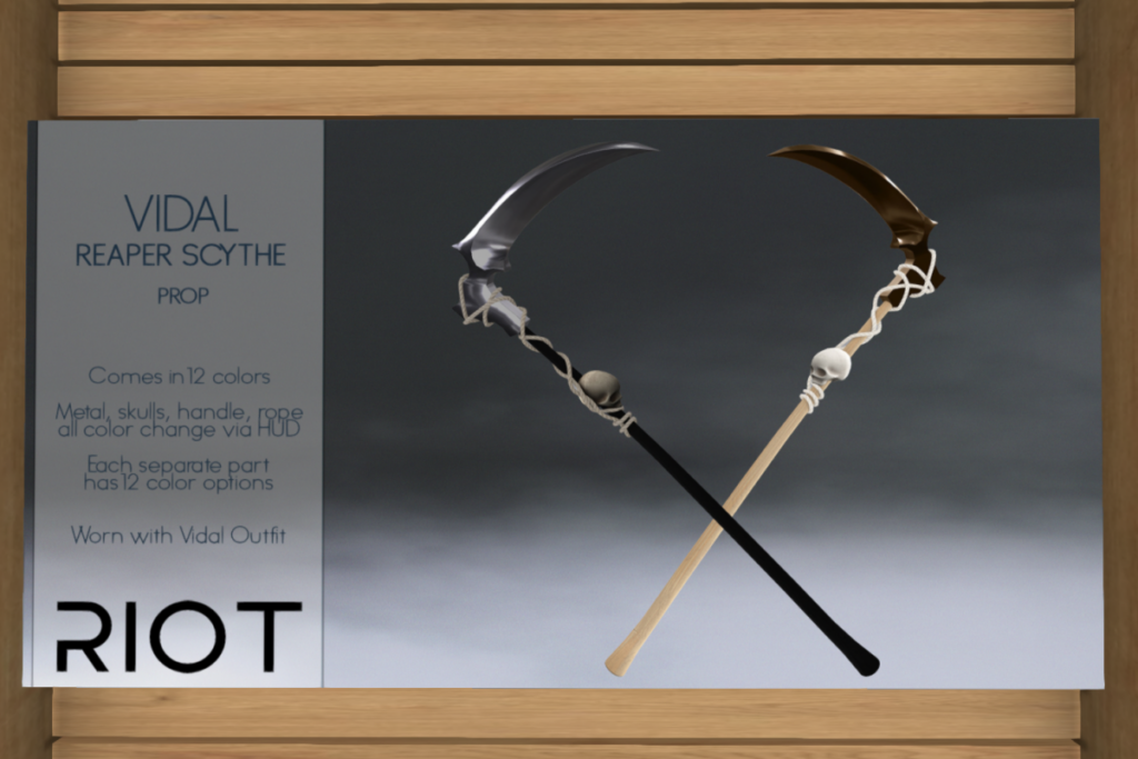 Vidal Reaper Scythe, L$499 | Vidal Megapack, L$1499
