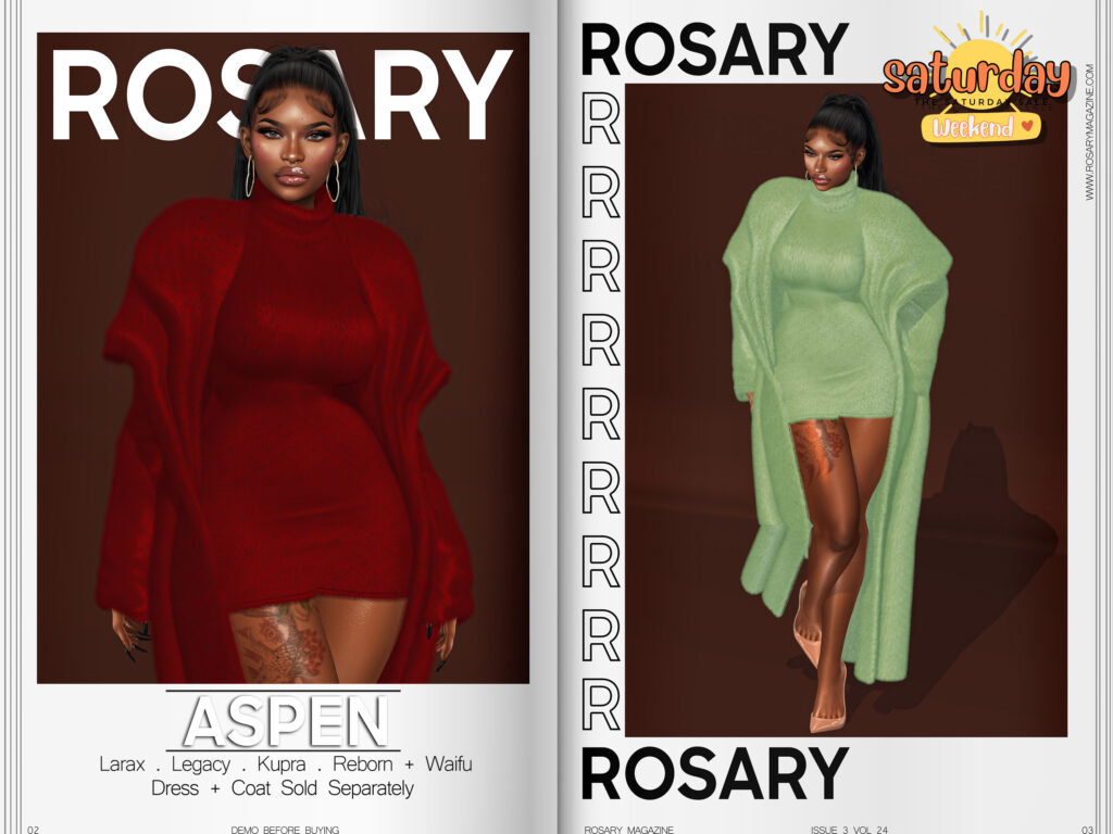 Aspen Dress &amp; Coat - Inithium/Legacy/MaitreyaX/Reborn/+mods	&lt;a href=&quot;http://maps.secondlife.com/secondlife/Rosary/135/134/21&quot; target=&quot;_blank&quot;&gt;Teleport&lt;/a&gt;