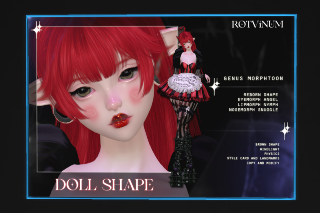 Doll Shape - Genus MorphToon/Reborn, L$399