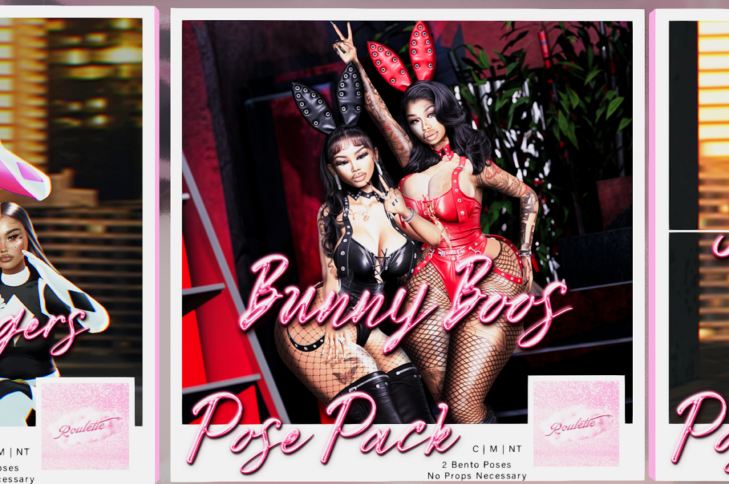 Bunny Boos Pose Pack, L$300
