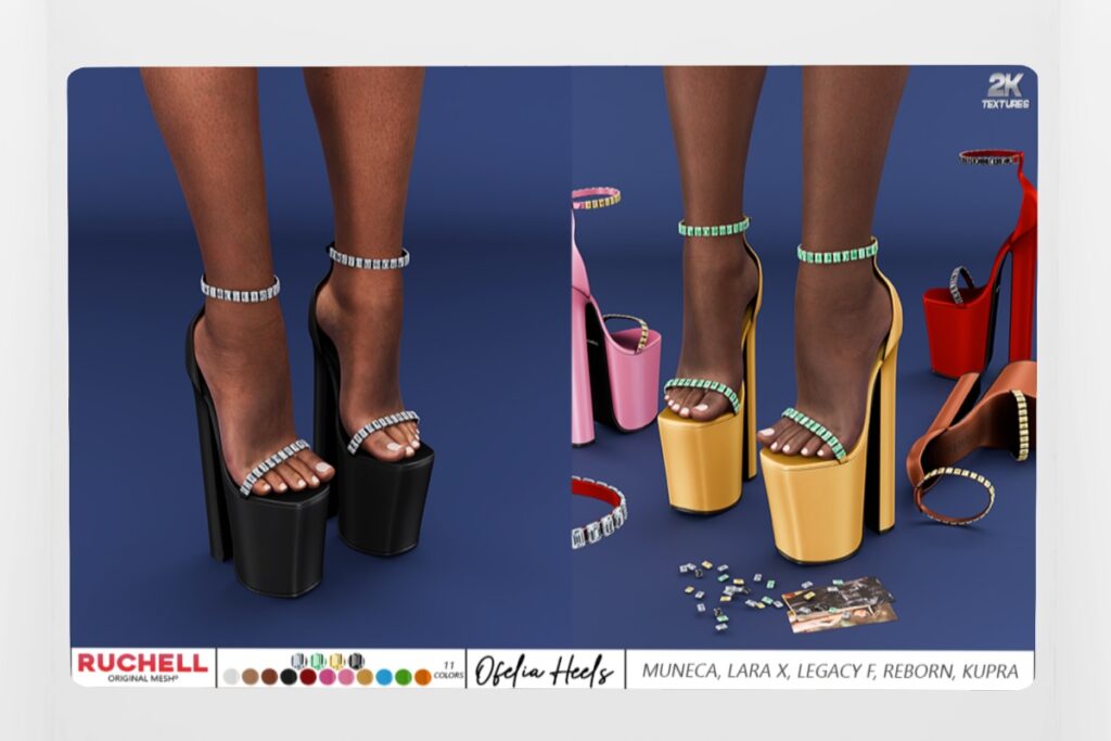 Ofelia Heels - Inithium/Legacy/MaitreyaX/Reborn/Yentements, L$349 each/L$1919 FP