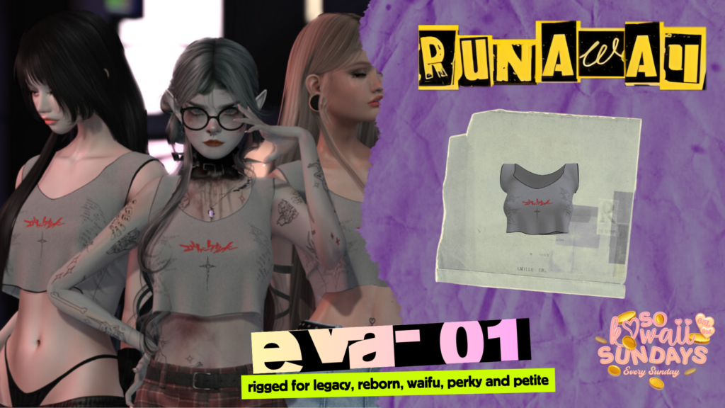 Eva-01 Top - Legacy/Reborn/+mods	&lt;a href=&quot;http://maps.secondlife.com/secondlife/Shadowmoor/144/206/1626&quot; target=&quot;_blank&quot;&gt;Teleport&lt;/a&gt;