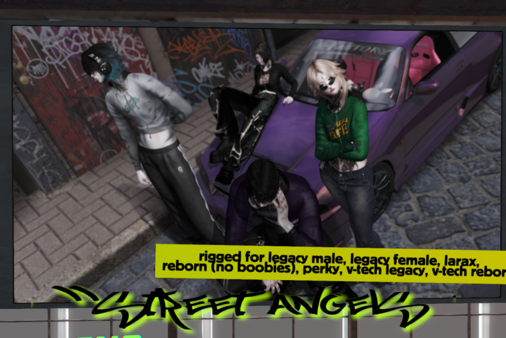 Street Angel Hoodie - Legacy F+M/MaitreyaX/Reborn/+mods, L$