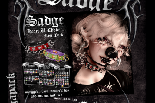 Heart - U Choker, L$175-L$399 each