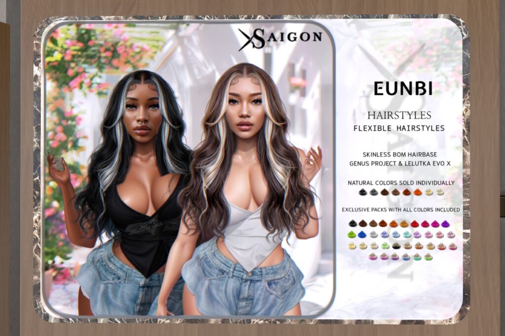 Eunbi Hairstyle &amp; Hairbase - EvoX/Genus, L$299 each/L$689 FP