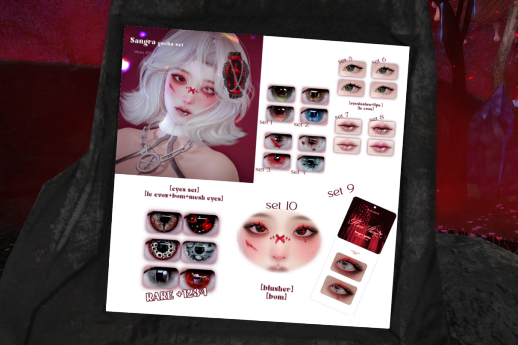 Sangra Set - BOM/EvoX/Mesh, L$75 per play/L$1299 FP