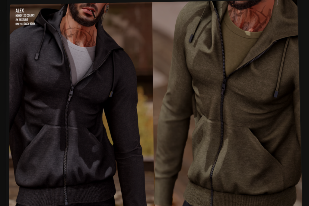 Alex Hoody - Legacy, L$299 each/L$2799 FP