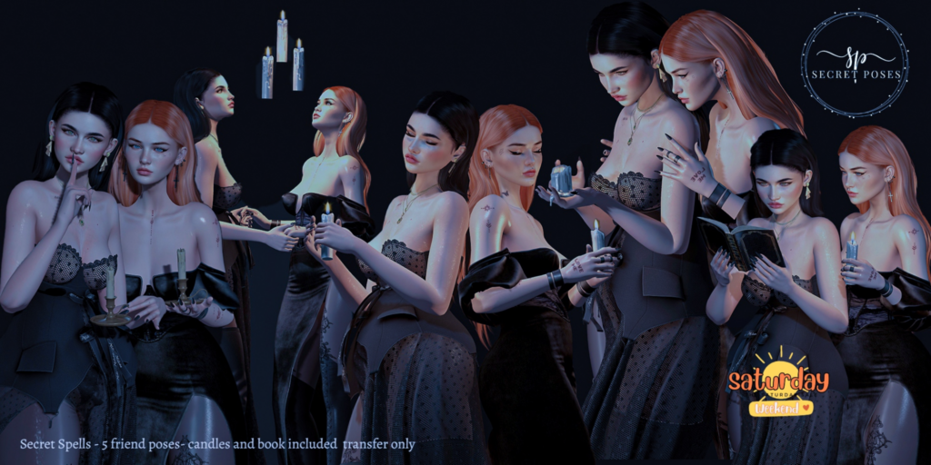 Secret Spells Friend Poses &amp; Props	&lt;a href=&quot;http://maps.secondlife.com/secondlife/Cuddles%20Coast/64/69/3501&quot; target=&quot;_blank&quot;&gt;Teleport&lt;/a&gt;
