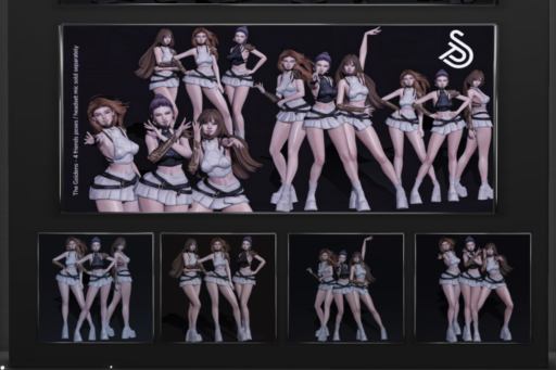 The Goldens Poses, L$200 each/L$550 FP