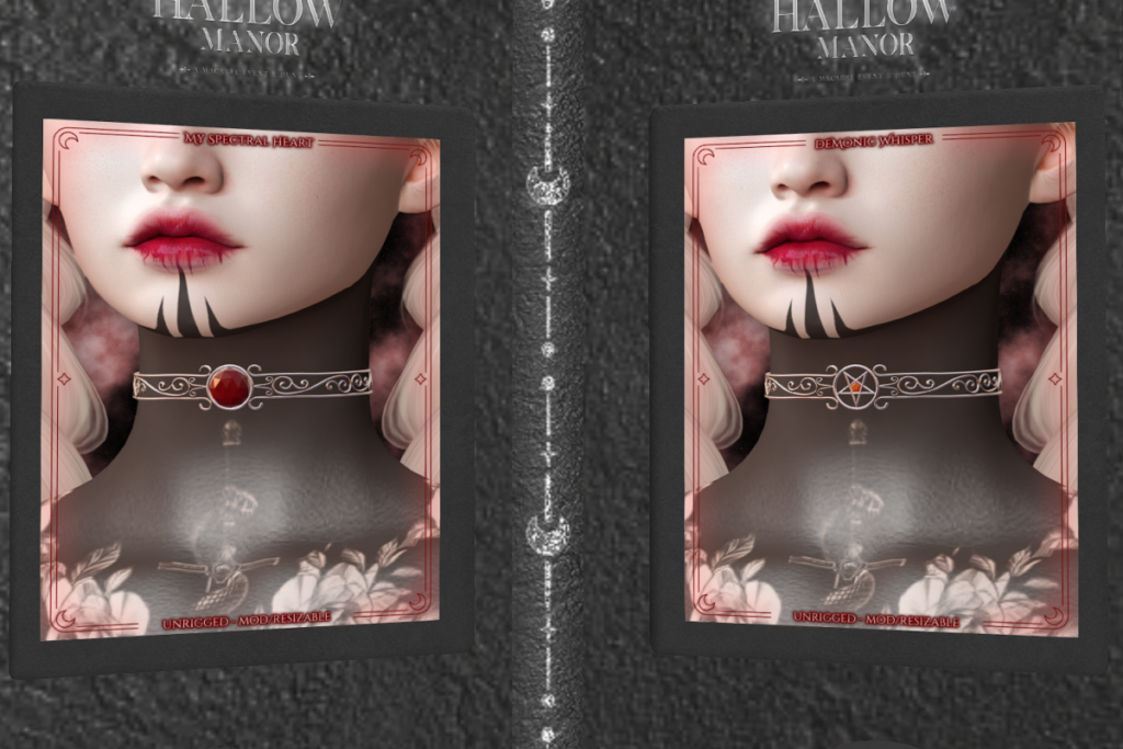 My Spectral Heart Choker, L$349 | Demonic Whisper Choker, L$349