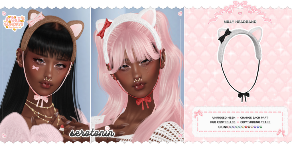 Milly Headband	&lt;a href=&quot;http://maps.secondlife.com/secondlife/Starry%20Isles/32/72/2200&quot; target=&quot;_blank&quot;&gt;Teleport&lt;/a&gt;