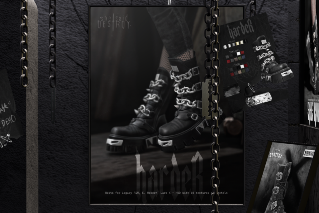 Harder Boots - Legacy M+F/MaitreyaX/Reborn, L$500