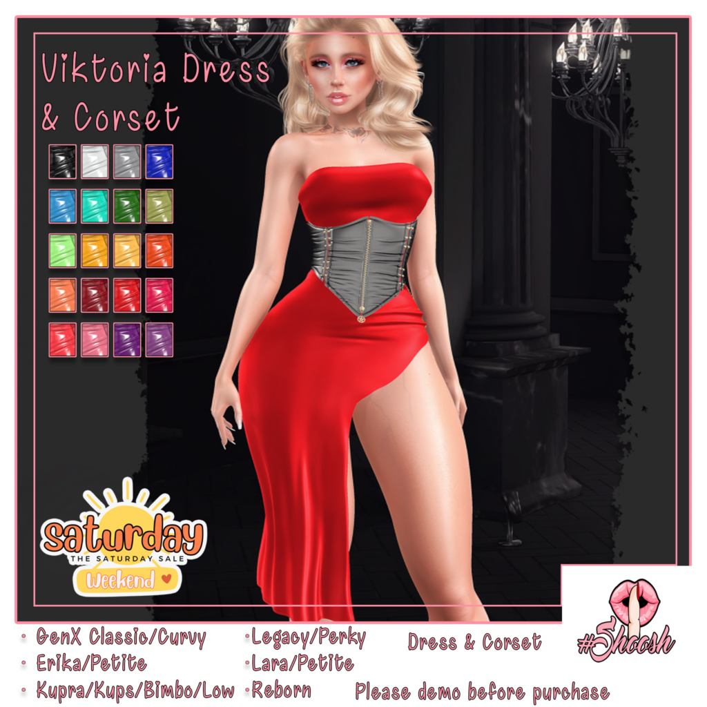 Viktoria Dress &amp; Corset - Erika/GenX/Inithium/Legacy/Maitreya/Reborn/+mods	&lt;a href=&quot;http://maps.secondlife.com/secondlife/Wild%20Pack/161/168/23&quot; target=&quot;_blank&quot;&gt;Teleport&lt;/a&gt;