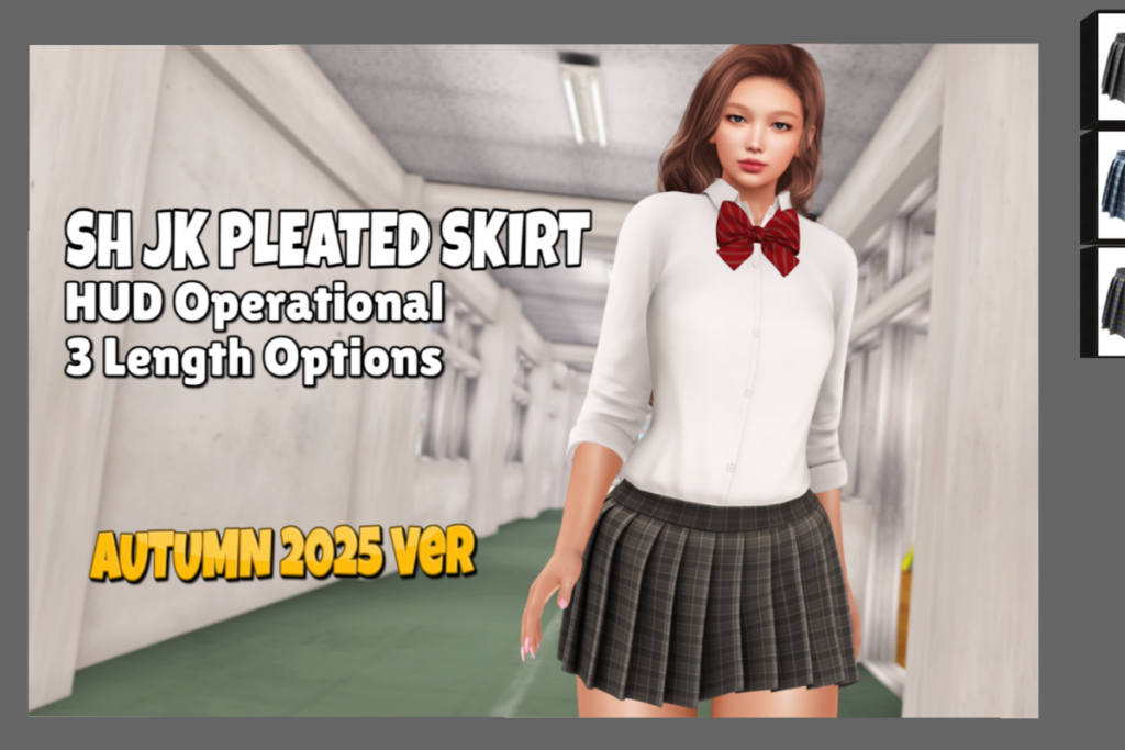 Pleated Blouse &amp; Skirt - Legacy/Maitreya/Reborn/+mods, L$240 each/L$2000 FP