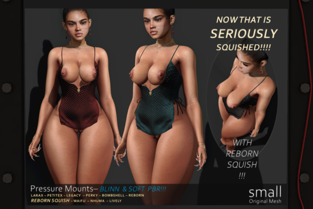 Pressure Mounts Dress - Legacy/MaitreyaX/Nhumana/Reborn/+mods, L$699 each/L$1999 FP