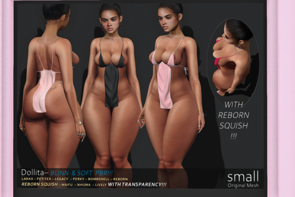 Dollita Dress - Legacy/MaitreyaX/Nhumana/Reborn/+mods, L$699 each/L$1999 FP