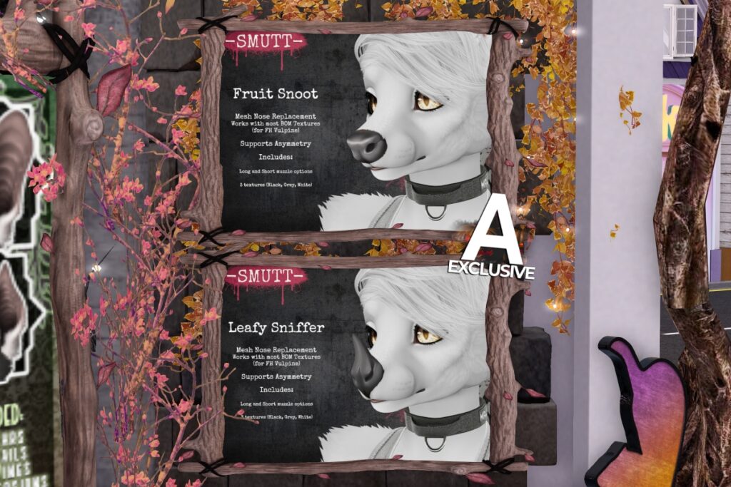 Fruit Snoot &amp; Leafy Sniffer Add-ons - FH Vulpine, L$249 each