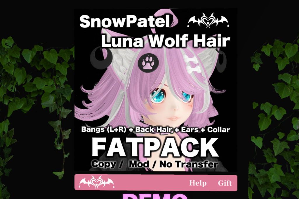 Luna Wolf Hair, L$50-L$150 each/L$500 FP